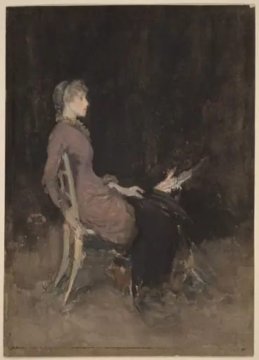 Study in Black and Gold (Madge O'Donoghue), by James McNeill Whistler