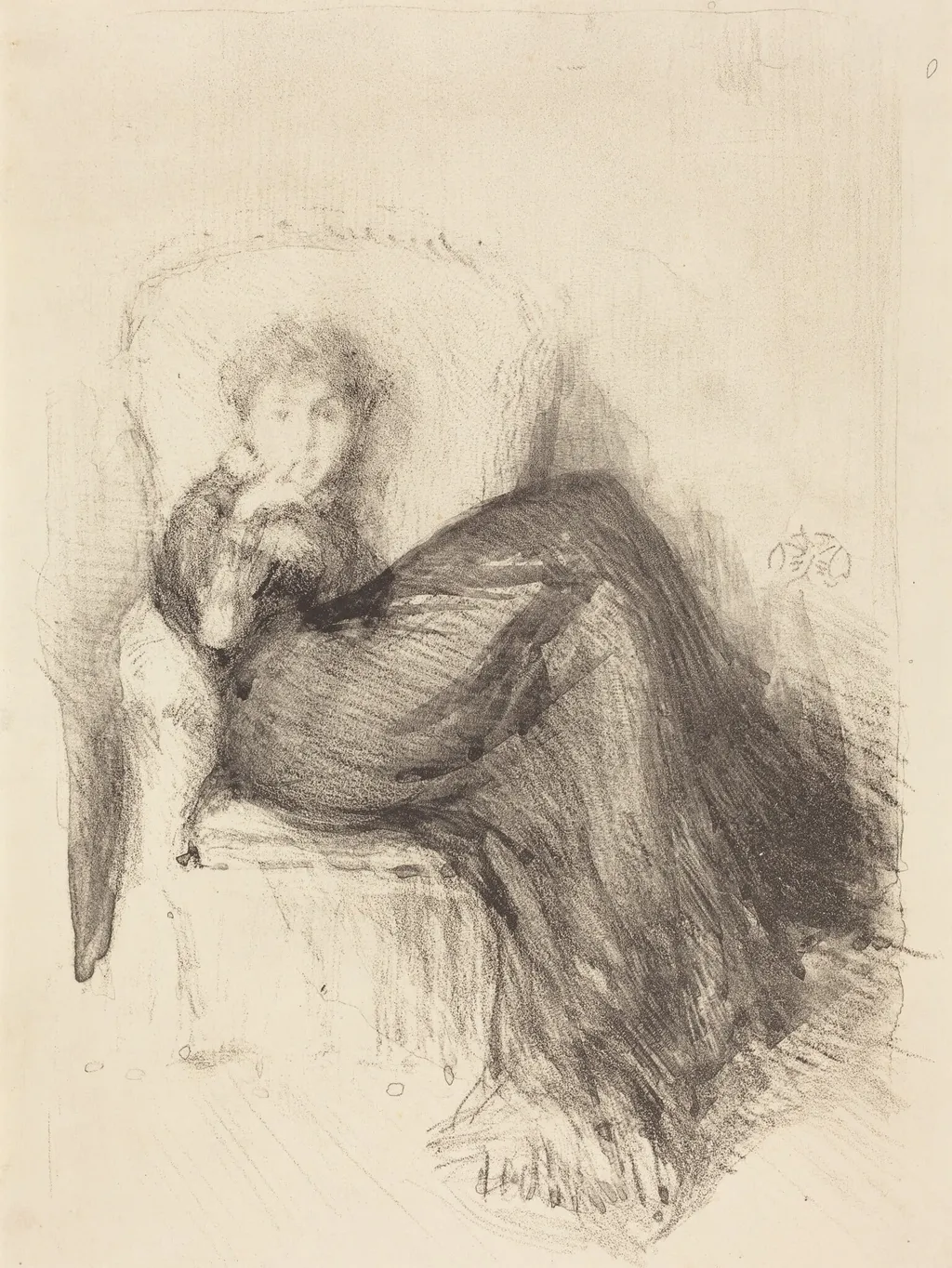 Study: Maude Seated, by James McNeill Whistler, 1878