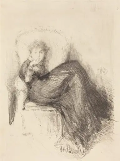 Study: Maude Seated, by James McNeill Whistler