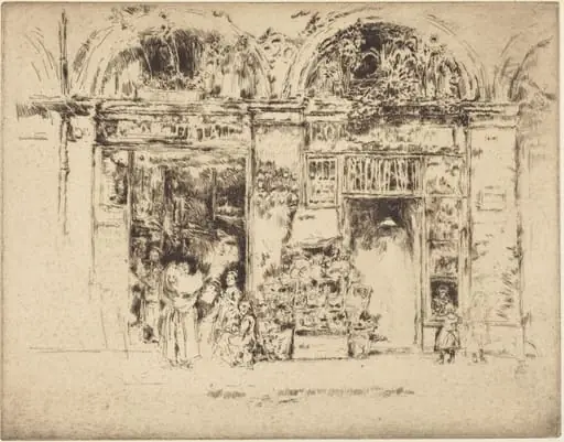 Sunflowers, Rue des Beaux-Arts, by James McNeill Whistler