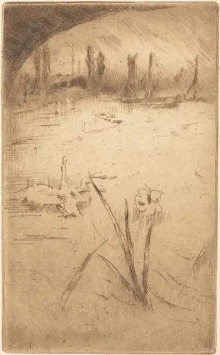 Swan and Iris, by James McNeill Whistler