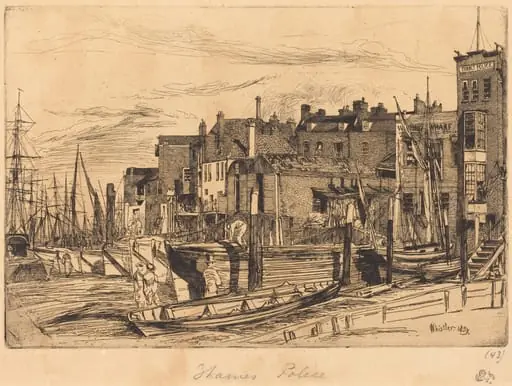 Thames Police, by James McNeill Whistler