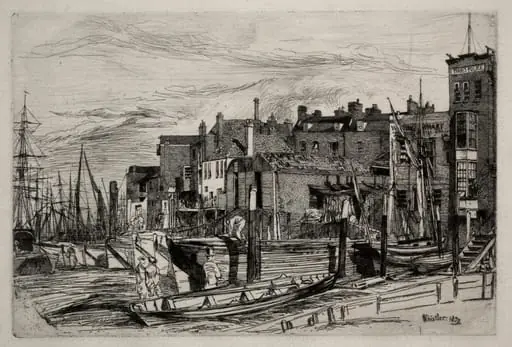 Thames Police, by James McNeill Whistler
