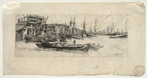 Thames Warehouse, by James McNeill Whistler