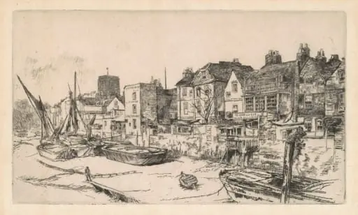 The 'Adam and Eve', Old Chelsea, by James McNeill Whistler