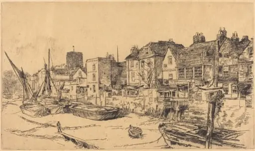 The 'Adam and Eve', Old Chelsea, by James McNeill Whistler
