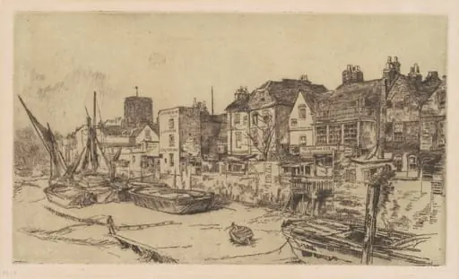 The 'Adam and Eve', Old Chelsea, by James McNeill Whistler