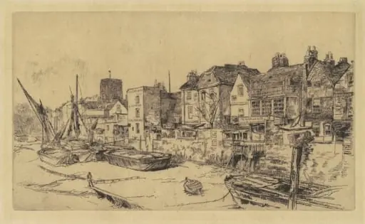 The 'Adam and Eve', Old Chelsea, by James McNeill Whistler