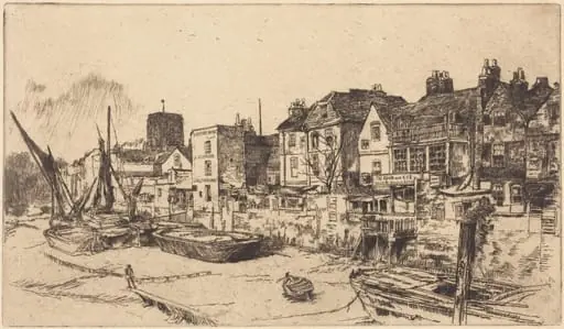 The 'Adam and Eve', Old Chelsea, by James McNeill Whistler