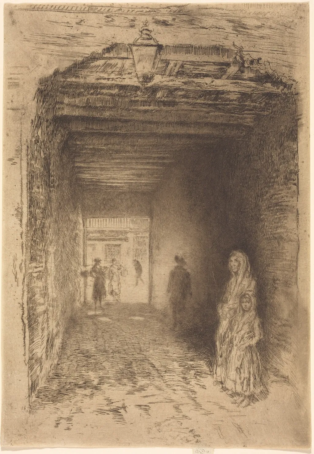 The Beggars, by James McNeill Whistler, ink, 1880