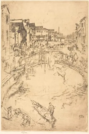 The Bridge, Santa Marta, by James McNeill Whistler