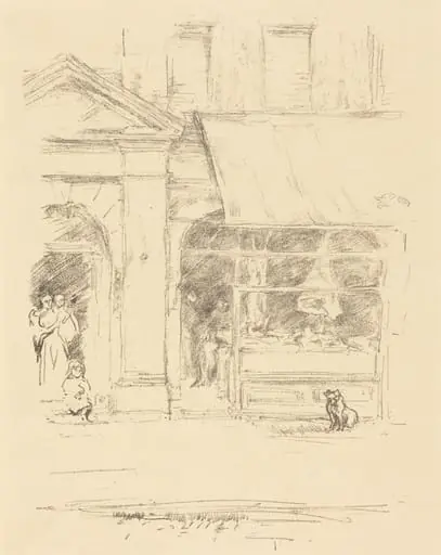 The Butcher's Dog, by James McNeill Whistler