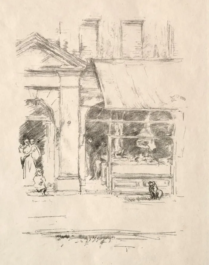 The Butcher's Dog, by James McNeill Whistler, 1896