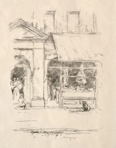 The Butcher's Dog, by James McNeill Whistler