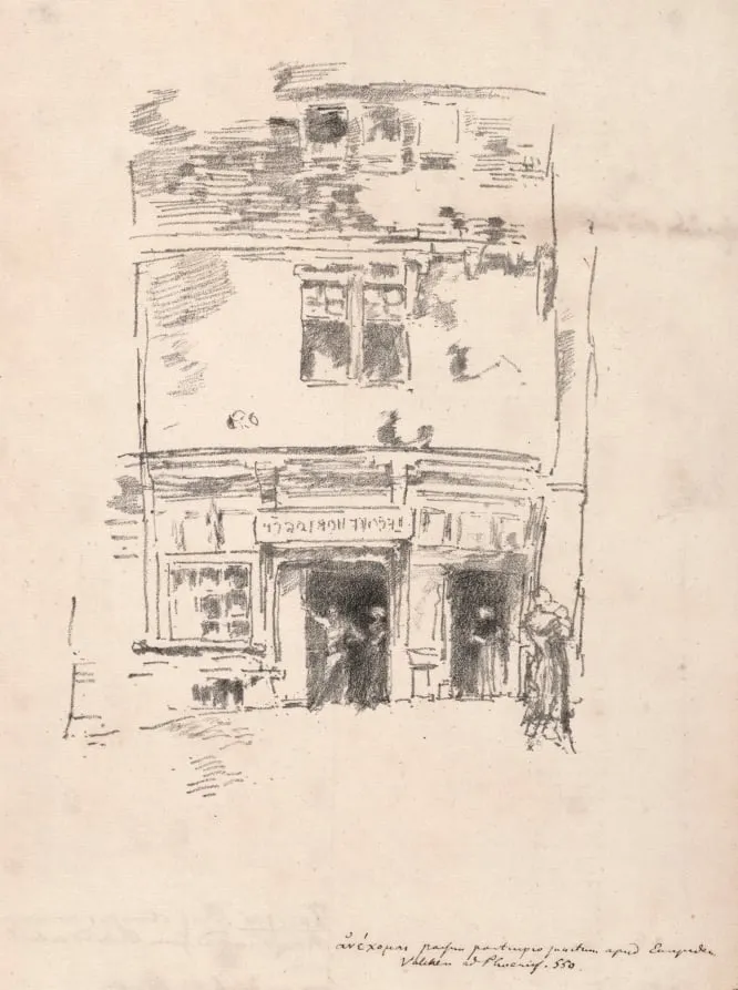 The Clockmakers, Paimpol, by James McNeill Whistler, 1893