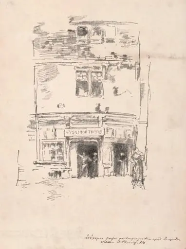 The Clockmakers, Paimpol, by James McNeill Whistler