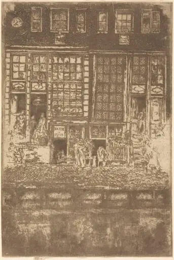 The Embroidered Curtain, by James McNeill Whistler