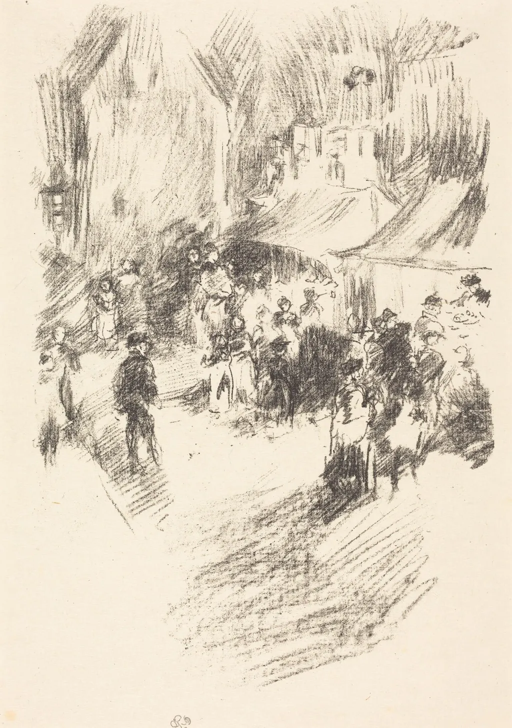 The Fair, by James McNeill Whistler, ink, 1896
