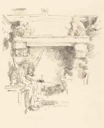 The Fireplace, by James McNeill Whistler