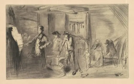 The Forge, by James McNeill Whistler