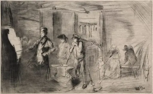 The Forge, by James McNeill Whistler
