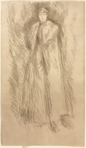 The Fur Cloak, by James McNeill Whistler