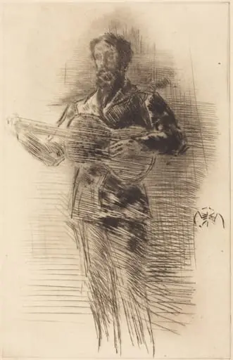 The Guitar Player, by James McNeill Whistler