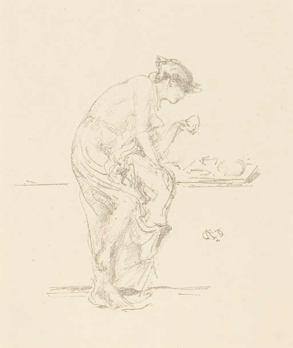 The Horoscope, by James McNeill Whistler, ink, 1889