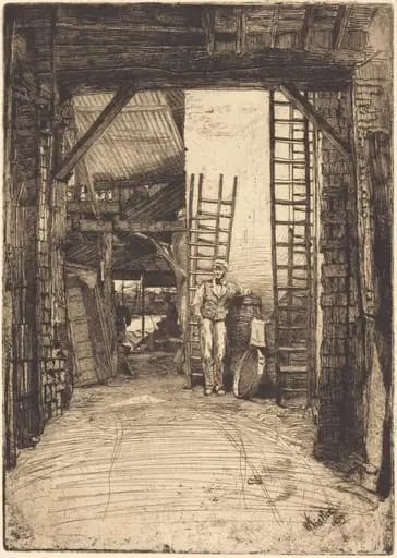 The Lime-Burner, by James McNeill Whistler