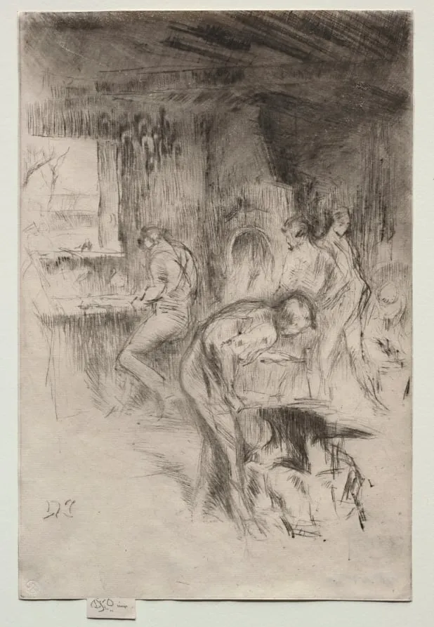 The Little Forge, by James McNeill Whistler, 1875