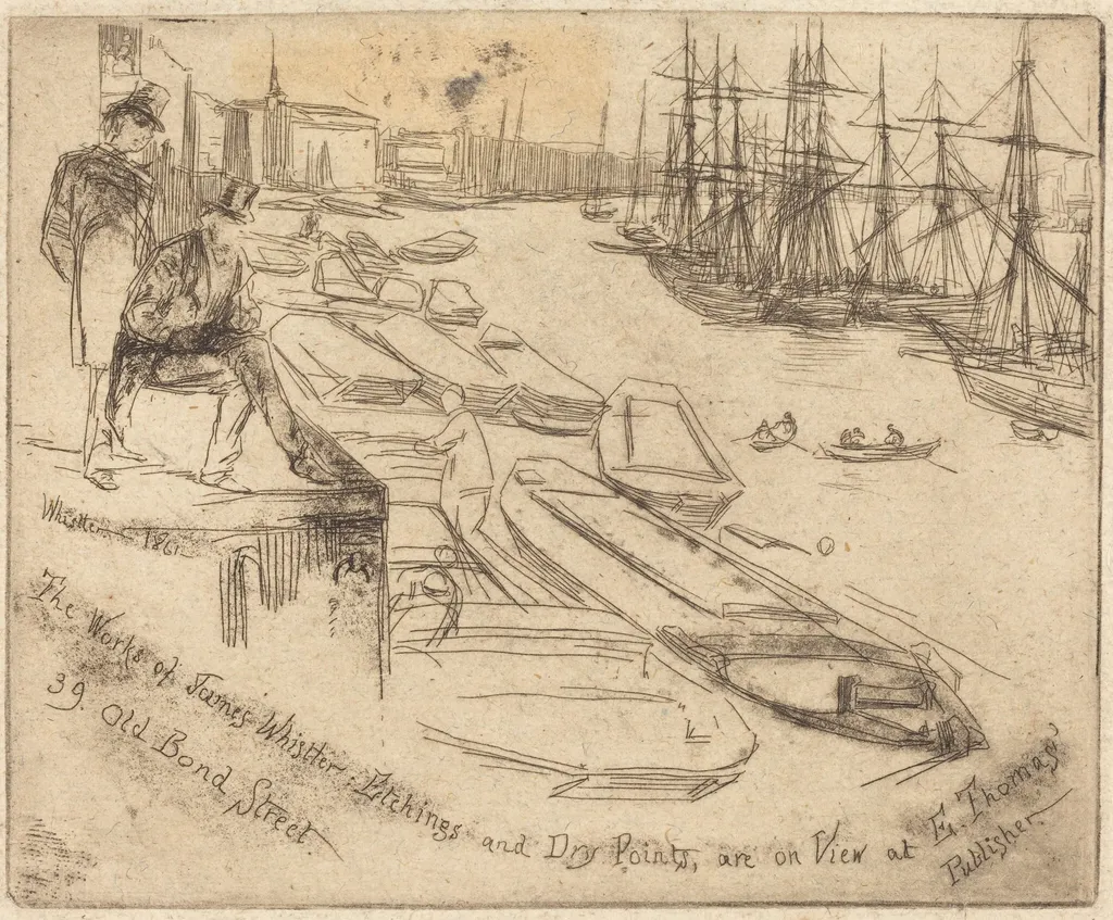 The Little Pool, by James McNeill Whistler, ink, 1861