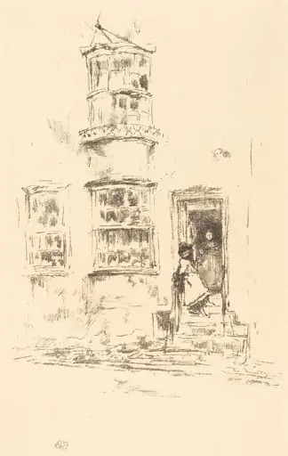 The Little Steps, Lyme Regis, by James McNeill Whistler