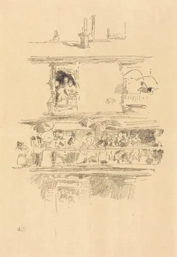 The Long Balcony, by James McNeill Whistler