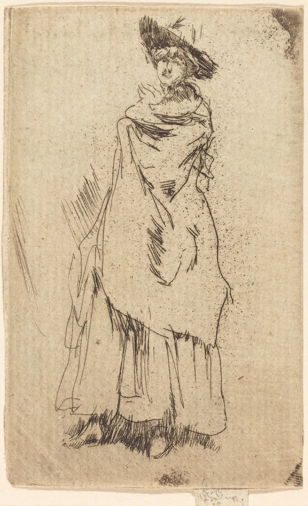 The Mantle, by James McNeill Whistler, ink, 1868
