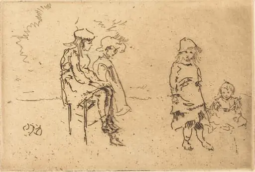 The Menpes Children, by James McNeill Whistler