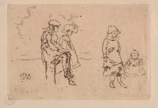 The Menpes Children, by James McNeill Whistler