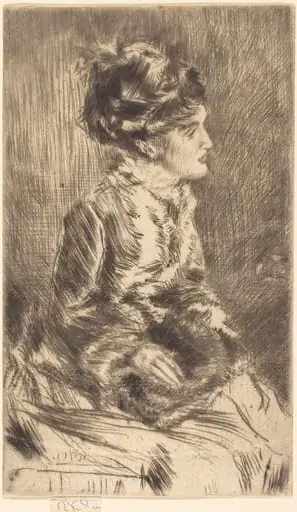 The Muff, by James McNeill Whistler