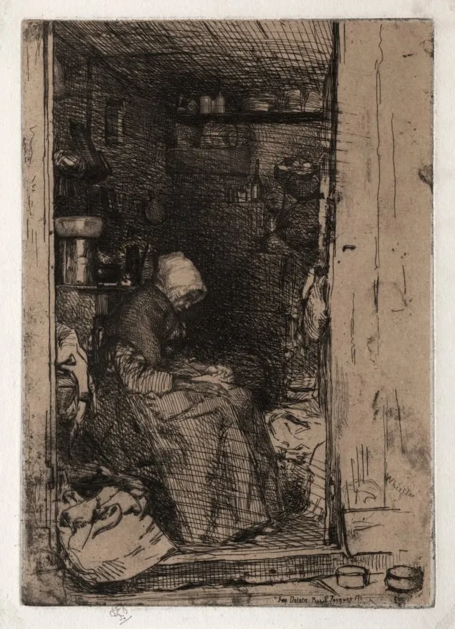 The Old Rag Woman, No. 10, by James McNeill Whistler, 1858