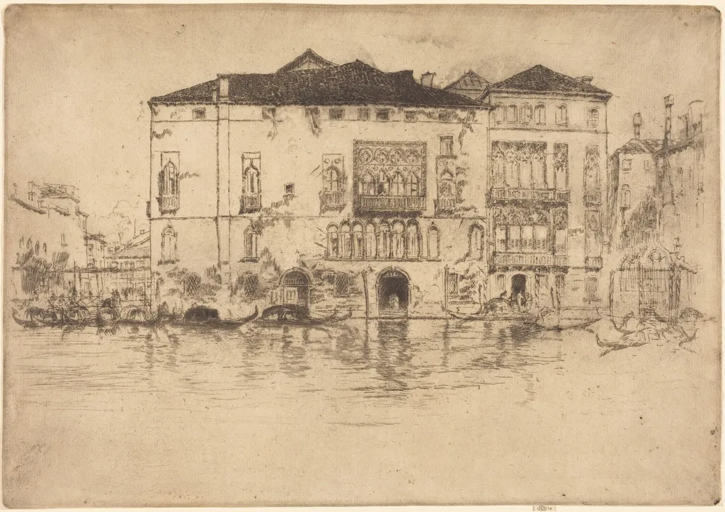 The Palaces, by James McNeill Whistler, ink, 1880