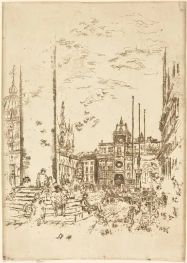 The Piazzetta, by James McNeill Whistler
