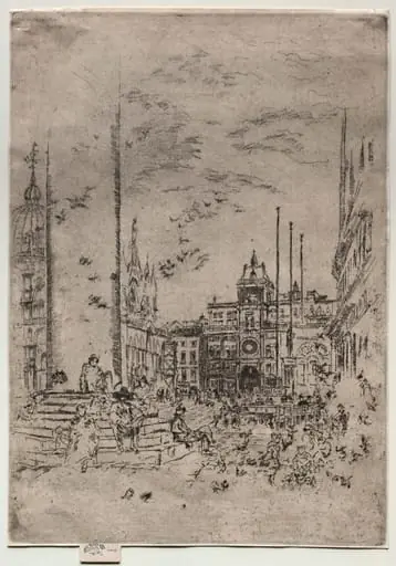 The Piazzetta, by James McNeill Whistler
