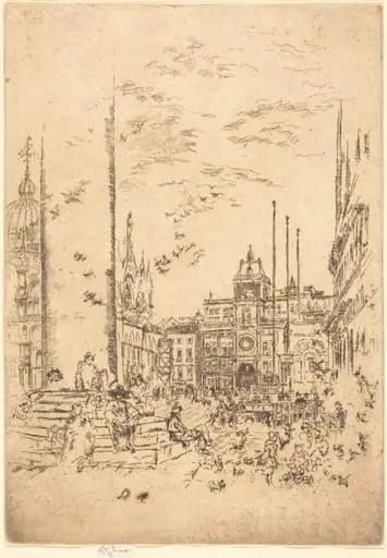 The Piazzetta, by James McNeill Whistler