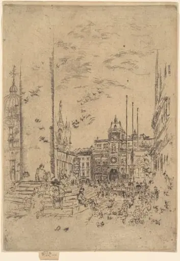 The Piazzetta, by James McNeill Whistler