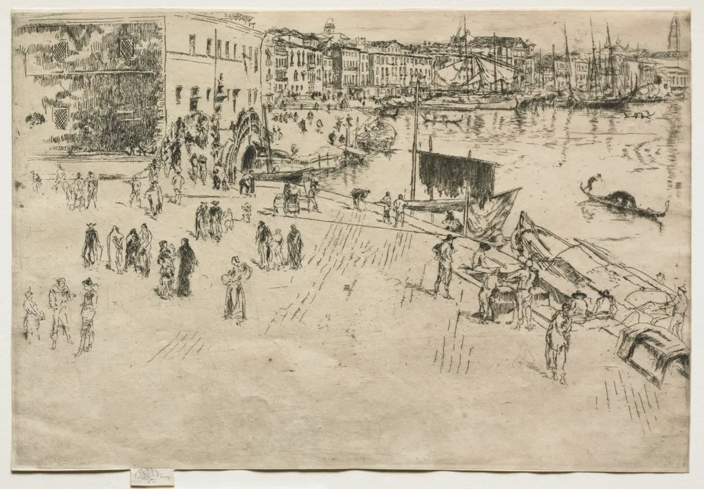 The Riva, No. 1, by James McNeill Whistler, 1880