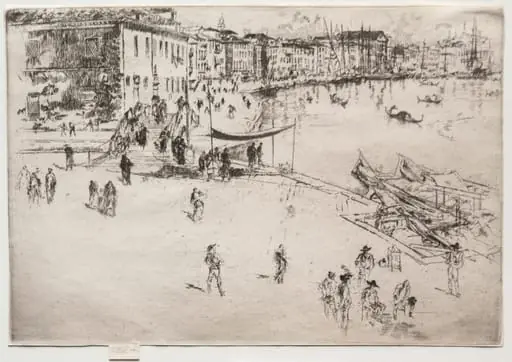 The Riva, No. 2, by James McNeill Whistler