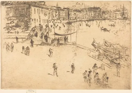The Riva, No.II, by James McNeill Whistler