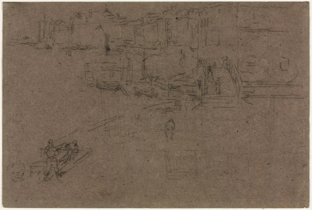 The Riva, Venice, by James McNeill Whistler, 1880