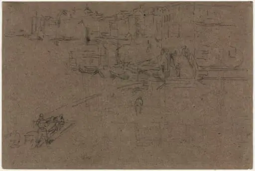 The Riva, Venice, by James McNeill Whistler