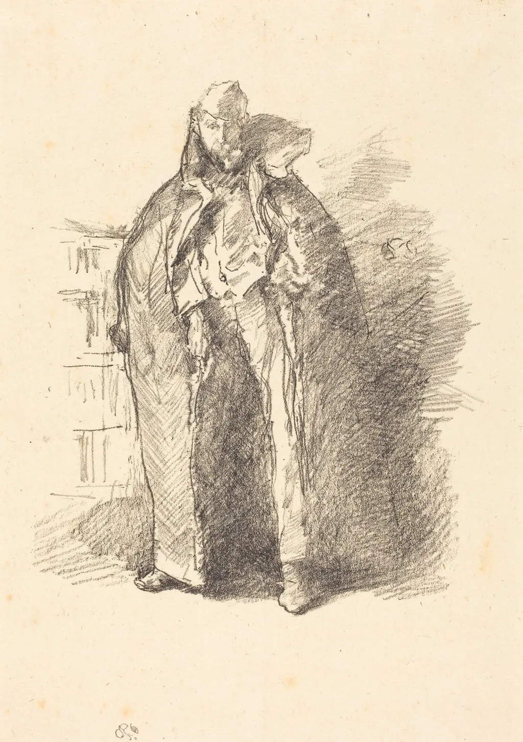 The Russian Schube, by James McNeill Whistler, ink, 1896