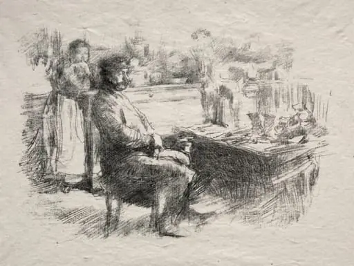 The Shoemaker, by James McNeill Whistler
